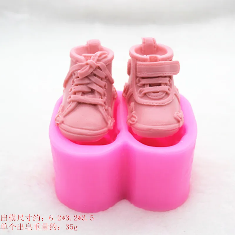 Sports Shoes Shape Cake Mold Handmade Soap Mold Chocolate Cake Decoration Soap Moulds