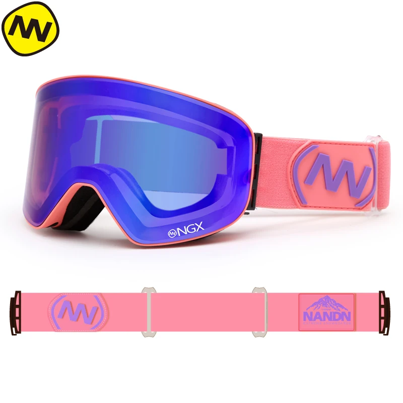 NANDN SNOW-Ski Goggles for Men and Women, Double Lens, UV400, Anti-Fog, Eyewear, Snow Glasses, Adult Skiing Snowboard Goggles
