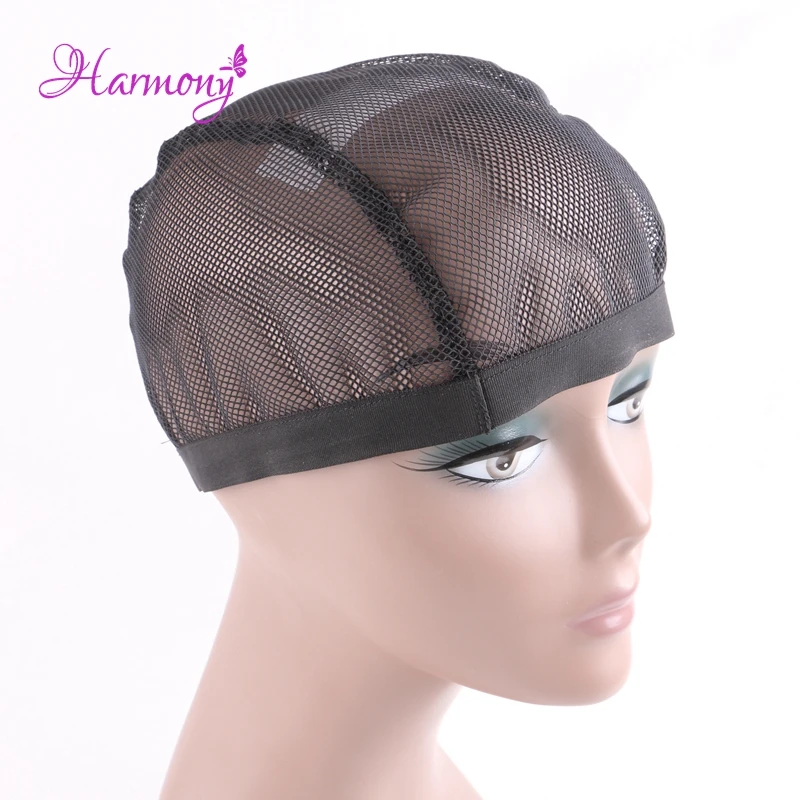 

10pcs/lot Black Color Dome Cornrow Wig Caps Easier Sew In Hair Stretchable Weaving Cap Elastic Nylon Mesh Net Wholesale hairnet