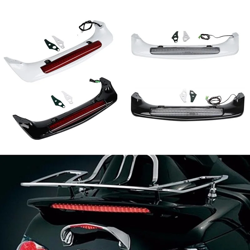 Motorcycle Trunk Spoiler Rear LED Brake Light For Honda Goldwing 1800 GL1800 2001-2017