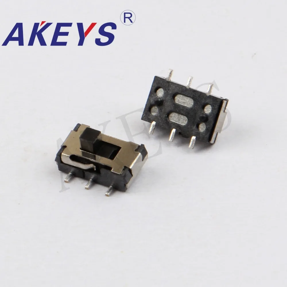 MST-22C01A G1.5 MINI slide switch 2P2T SMT SMD 6 pin 2 position mini toggle switches with fixed pin SK-08