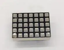 50PCS x 3mm 5*7 Red White Square LED Dot Matrix Digital Tube 5x7 Display Module 1357AS 1357BS 1357BW For Elevator Light Beads