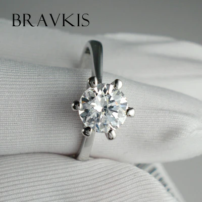 BRAVEKISS wedding band crystal solitaire bague rings engagement rings bands for women alliance bridal rings jewelry BJR0012B