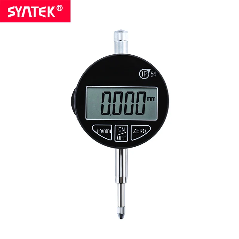 

Syntek Indicator Range 0-12.7mm 0.5inch IP54 Oil-proof Electronic Digital dial indicators 0.001mm Digital dial Gauge Metric Inch