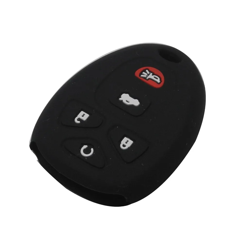 jingyuqin 5 Button Remote Silicone Car-Styling Key Case Cover Proctetor For Buick GMC Chevrolet Cadillac Pontiac Saturn Key