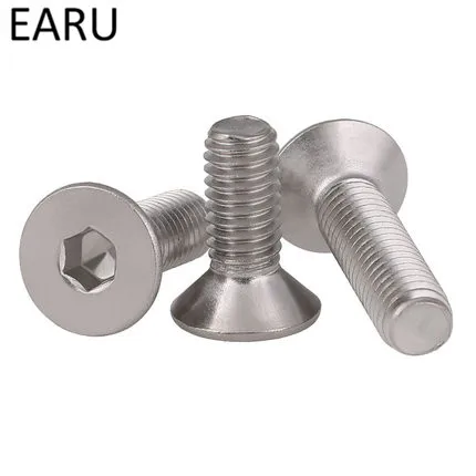 

304 Stainless Steel DIN7991 Standard Countersunk Head Hexagon Hex Socket Head Screws Bolt M12*25/30/35/45-60mm