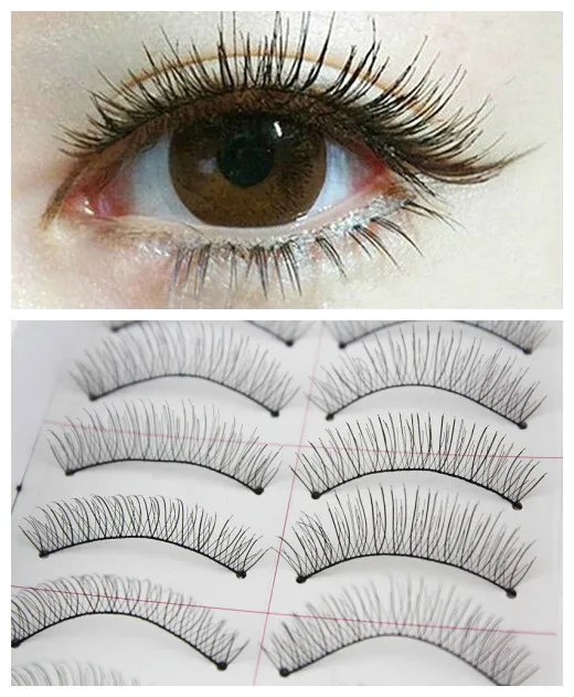 20 Pairs Professional Makeup Hand-Made Party False Eyelashes Eye Lashes Regular Long and Thick Eye Splashes Eye Lash Extension