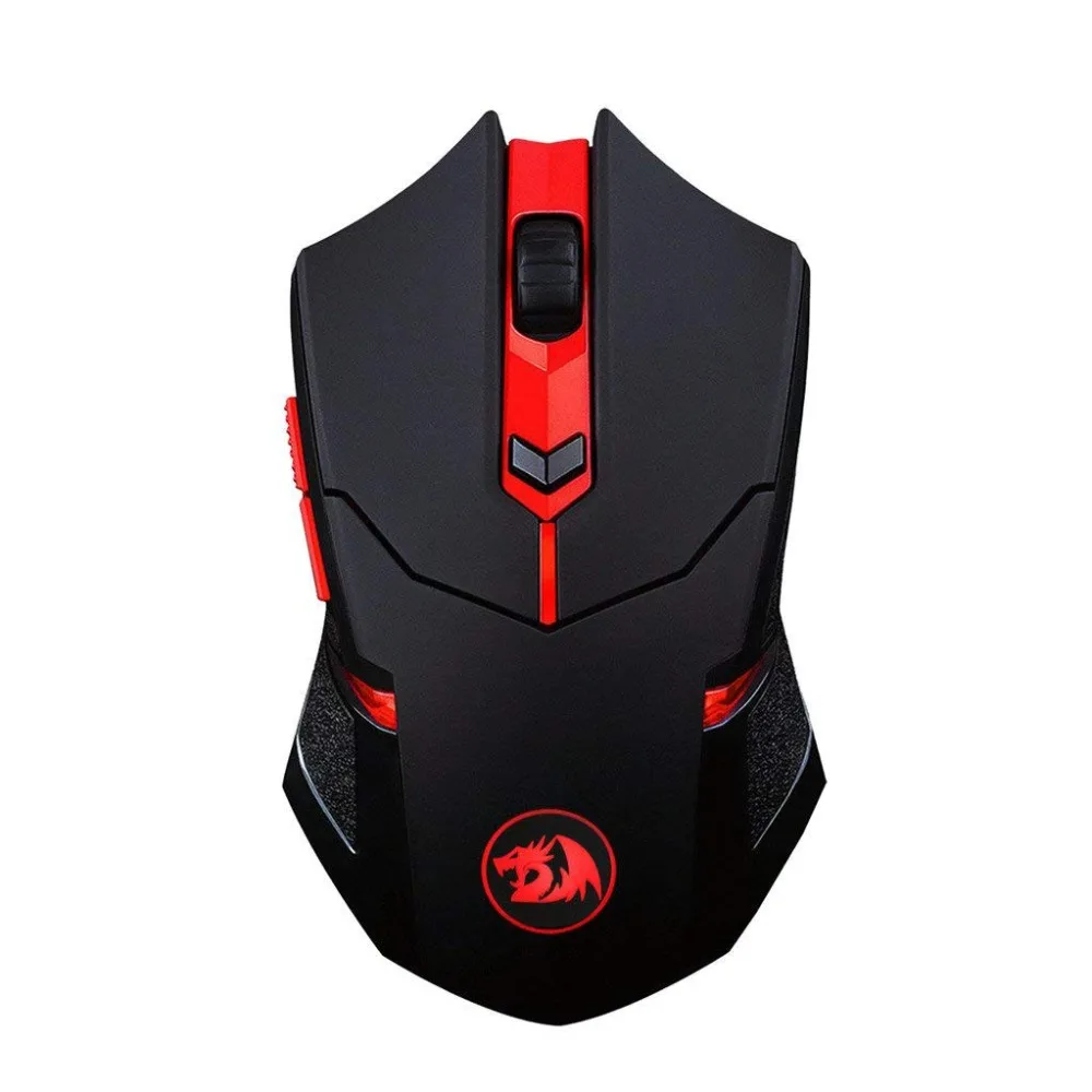 Redragon M601WL-BA Wireless Gaming Mouse PLUS Large Gamer Mouse Pad Combo for PC Cordless 2400 DPI Mice and Mousepad