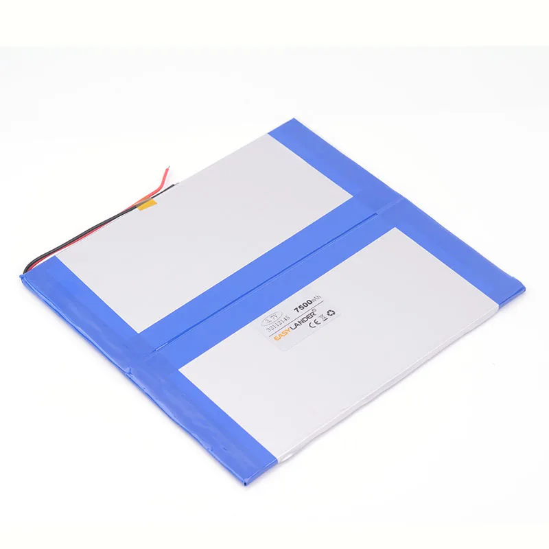 Bateria de íon de lítio/íon de lítio polímero, 3.7v 7500mah 32112145 para tablet pc banco de energia móvel; alto-falante telefone celular dvd