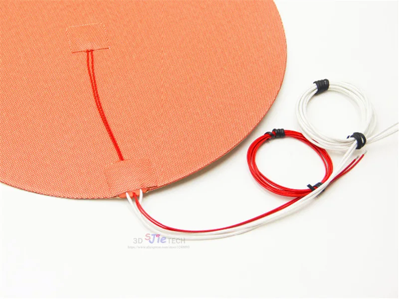 Dia 320mm 330W 120V/220V Round Circular Silicone Heater with Thermistor for TEVO Little Monster 3D Printer HeatBed Heating Pad