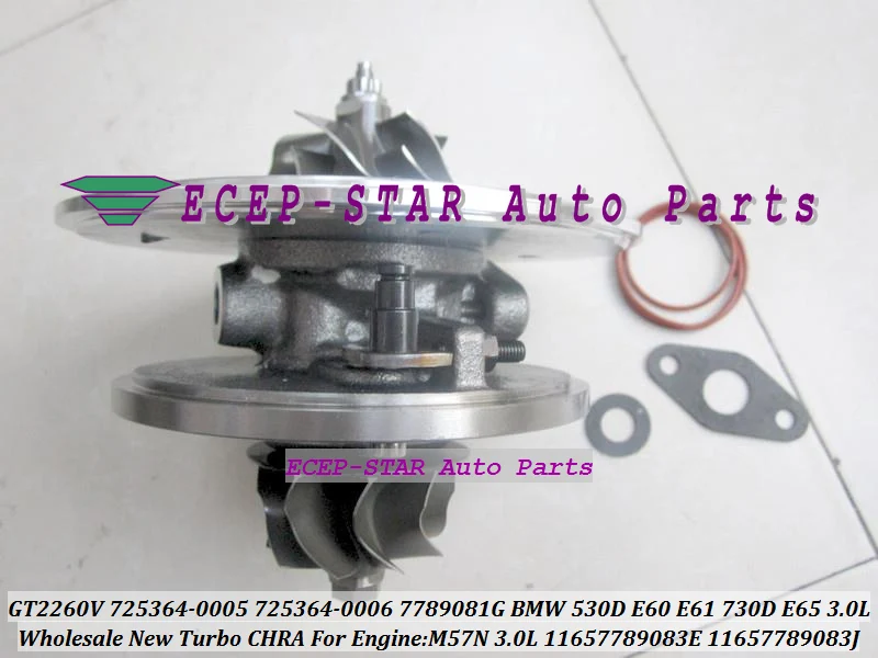 

Турбокартридж CHRA 725364 725364-0004 7789083H 7789083J 11657789083H 11657789083J 7789083L09 11657789083E M57TUD M57DTUE65 3.0