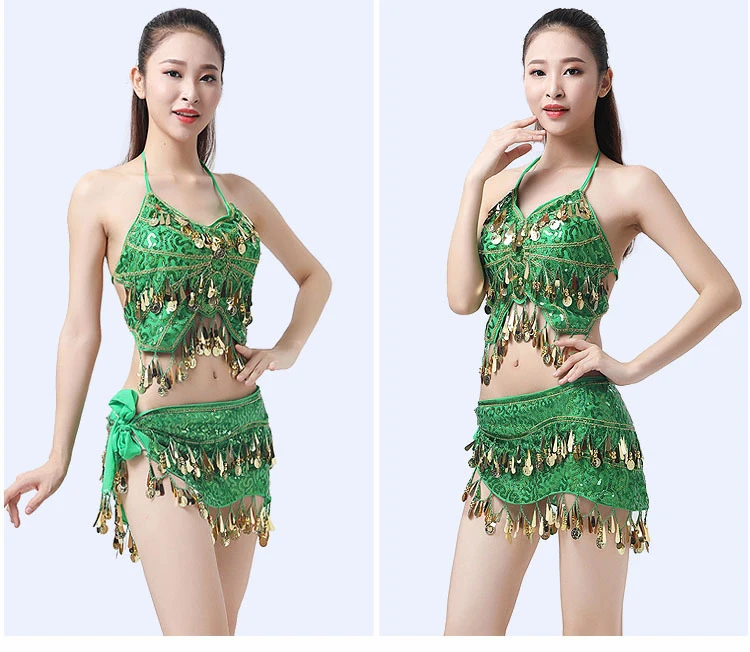 2019 New 2pcs/set Belly Dance Costume Womens Belly Dancing Costume Sets Tribal Bollywood Costume Indian Dress Bellydance Dress