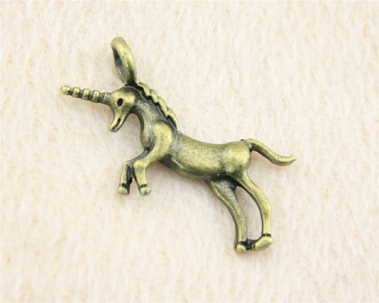 32pcs/lot 35*15mm ancient bronze Unicorn charm Pendants DIY jewelry for bracelet necklace earring