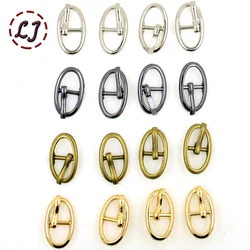 New high quality 30pcs/lot silver gun-black gold bronze 8mm oval alloy metal shoes bags Belt small  Buckles DIY sew accessories