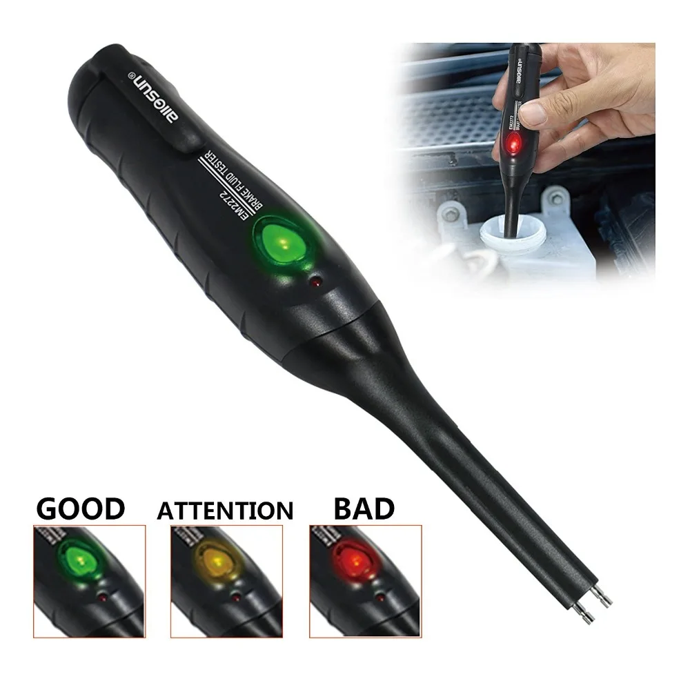 Automotive Tester  Brake Fluid Car Brake Test Tool Pen Type Portable Auto Brake System Checker DOT3 DOT4 DOT5.1 ALL SUN EM2272A