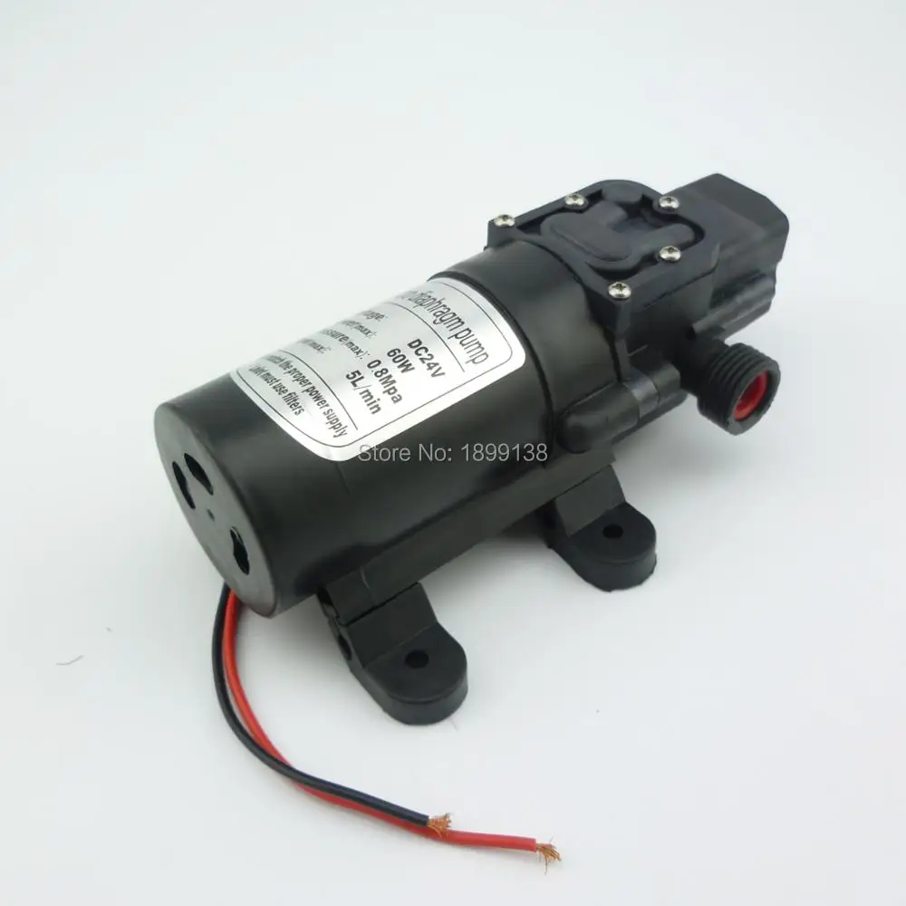 Automatic pressure switch 60W 5L/min electric self priming High pressure small water pump 24v