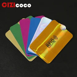 Lector Anti Rfid de aluminio para tarjetas de crédito, soporte de Metal para tarjetas de crédito, bloqueo, protección, nuevo, 2 unidades