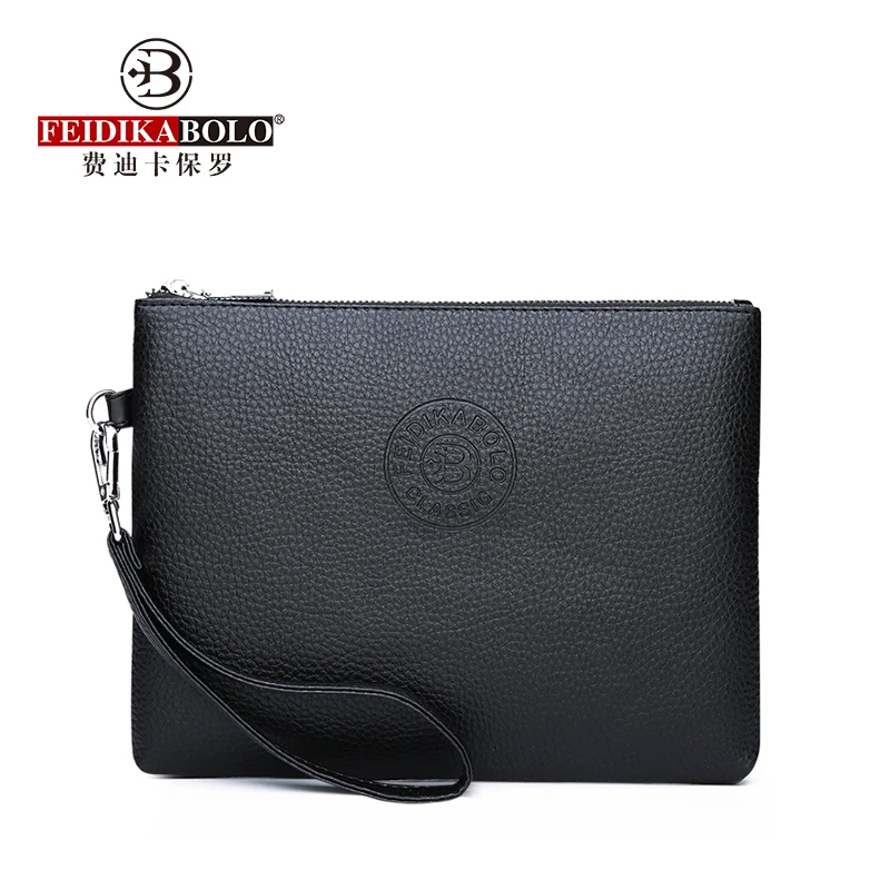 Feidikabolo Litchi Pattern Men's Clutch Bag 2023 New Fashion Clutch Bag High Quality Large Capacity Personalized Mobile Wallet