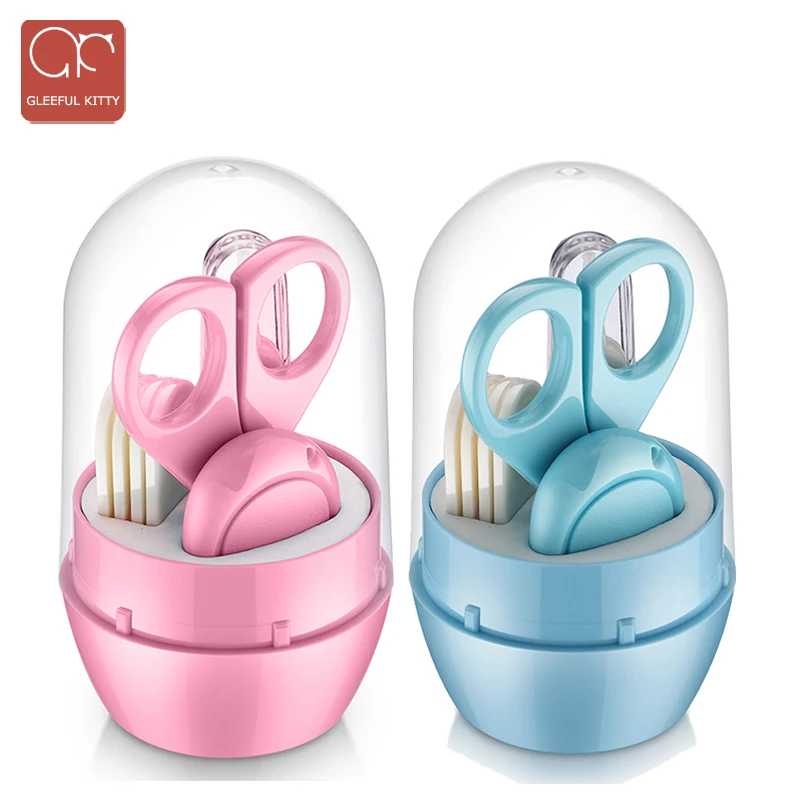  High quality newborn Baby nail care suits including Baby scissors,Nail clippers,tweezers,Nail file safety kids nail care GK