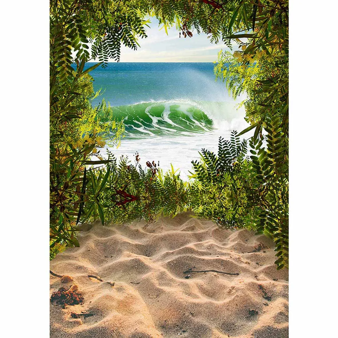 Funnytree backdrop for photographic studio beach sea leaves spring nature professional background photocall photo prop