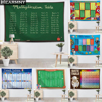 Nice Multiplication Table Wall Tapestry Home Decoration Wall Carpet Rectangular Modern Printing Fabric Yoga Mat Blanket Tapestry