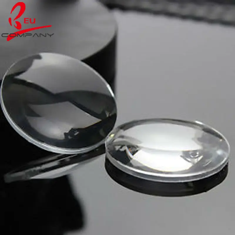 Double convex lens diameter 10.0mm with focal length 12mm PMMA LED lens