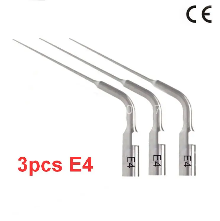 

3pcs/lot E4 scaler endo tip for EMS scaler for dentist dental tools teeth cleaning and teeth whitening material