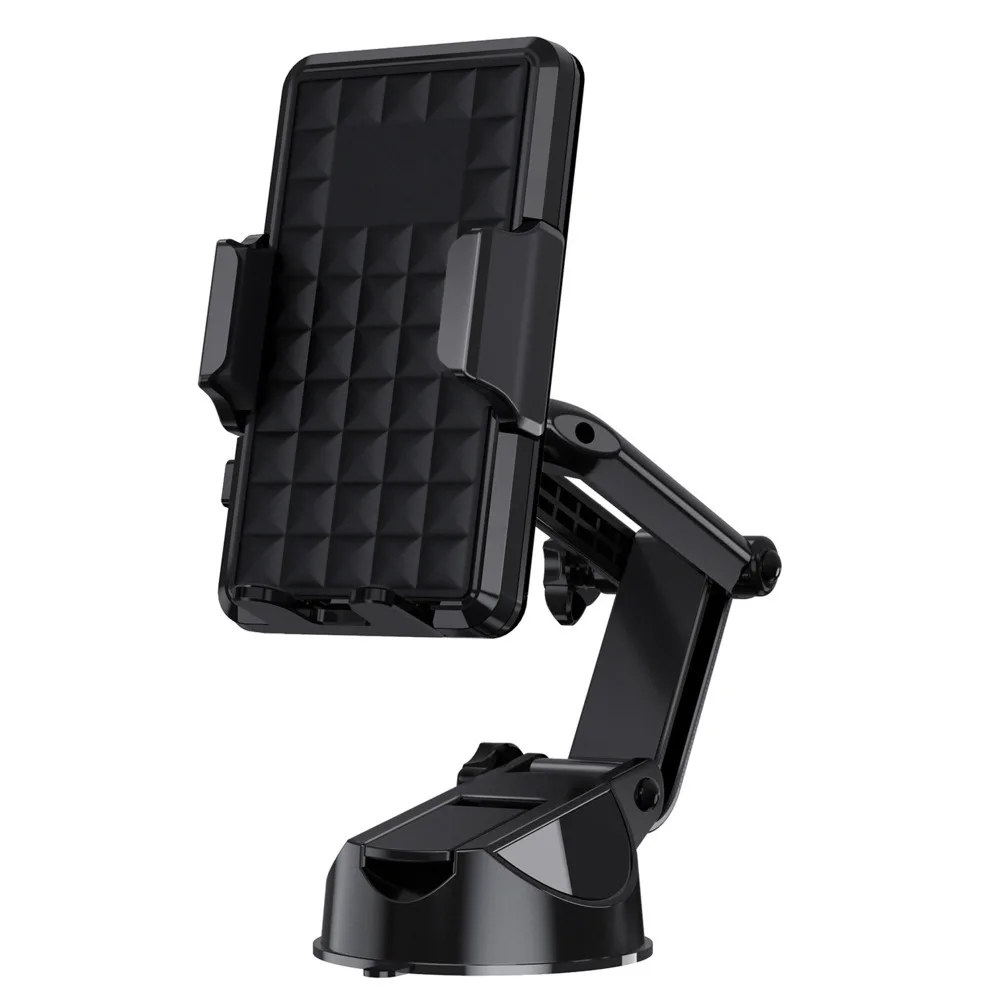 High quality Telescopic guide car phone holder Flexible Fold Vehicle Sucker Mobile Phone Bracket 360 Rotating Automobile