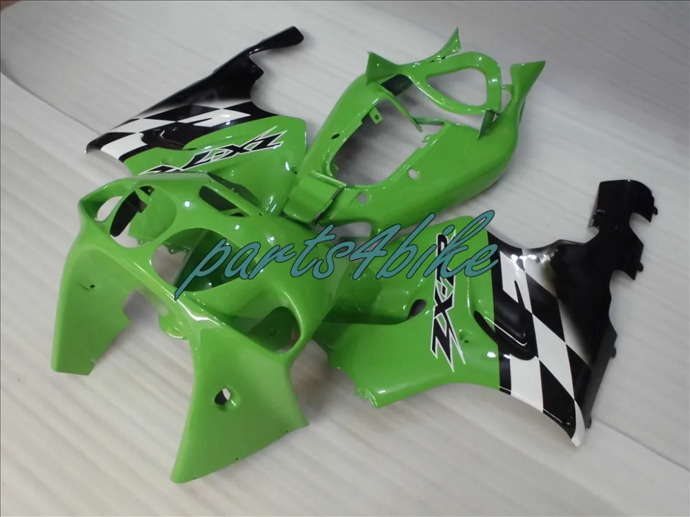 Aftermarket body parts fairings for Kawasaki Ninja ZX7R 96-03 green white black fairings ZX-7R 1996-2003 +7 gifts OM01