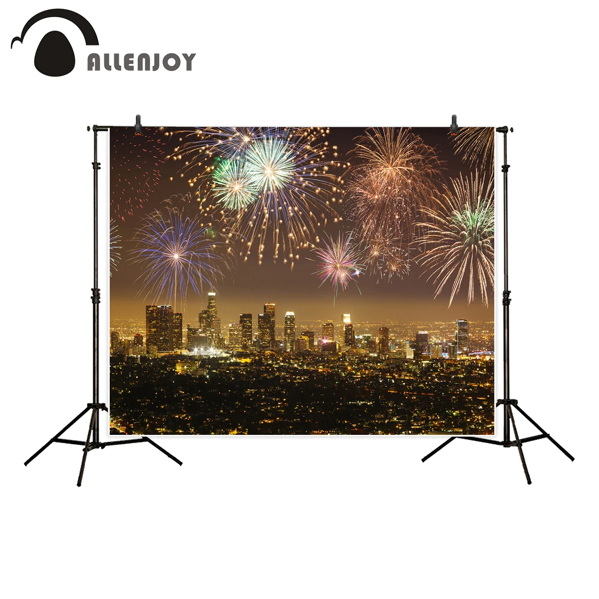 Allenjoy-telón de fondo para estudio fotográfico, telón de fondo para el centro de los Ángeles, flash, fuegos artificiales, celebración de Año Nuevo, cámara fotográfica