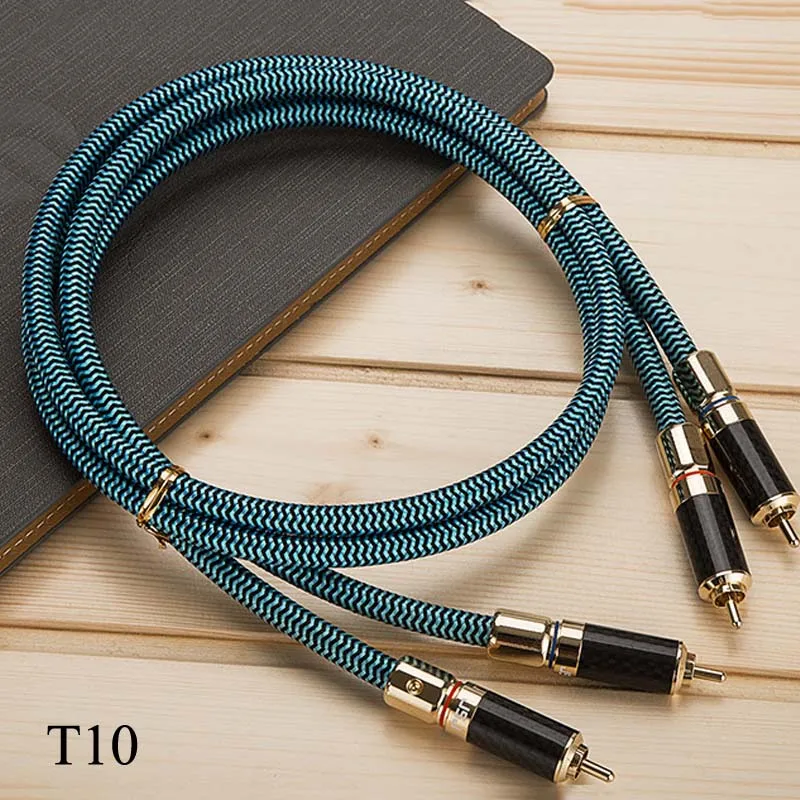 2RCA a 2RCA Dual RCA macho a macho HIFI Cable de Audio AV Coaxial Digital de alta calidad enchufe M/M adaptador Coaxial Cable de vídeo