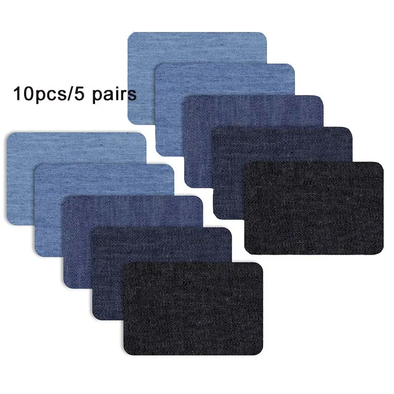 25/20/10/5 PCS Denim Patches DIY Iron On Denim Elbow Patches Repair Pants For Jean Clothing And Jean Pants Apparel Sewing Fabric