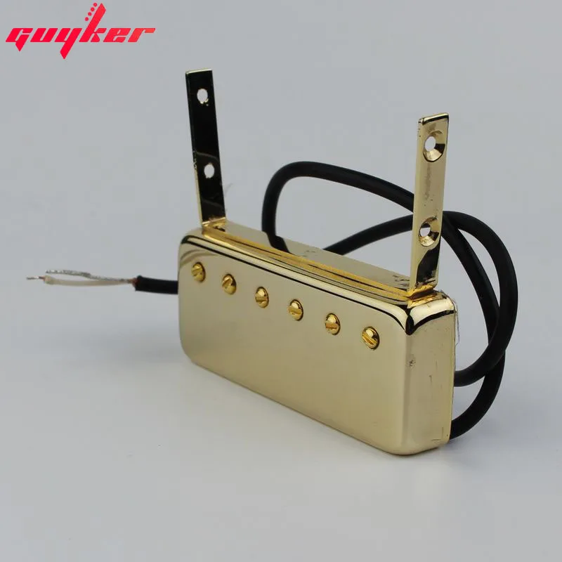 Guitar Single Coil Neck Pickups Replacement Parts for Floating Jazz Johnny Smith Style Electric Guitar Golden