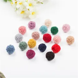 30pcs 15mm20mm  Multi Colors Teddy Curly Pompom Fur Craft DIY Soft Pom Poms Diy For Earrings Ornaments,Sewing Cloth Accessories