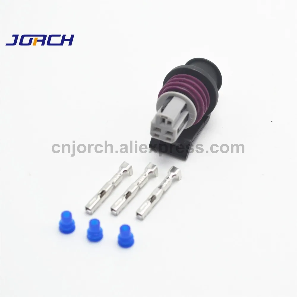 5 sets 3pin Delphi LS TPS AEM MAP GT150 Female Auto Connector sensor throttle plug connectors 15397275 15397149