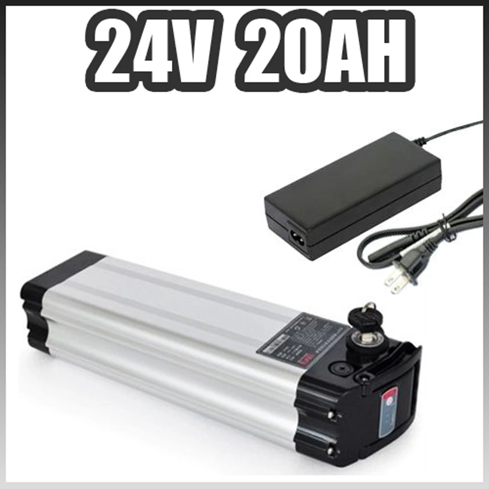 

electric bicycle 24V Silver Fish Lithium ion Battery 24V 20AH EBike Battery