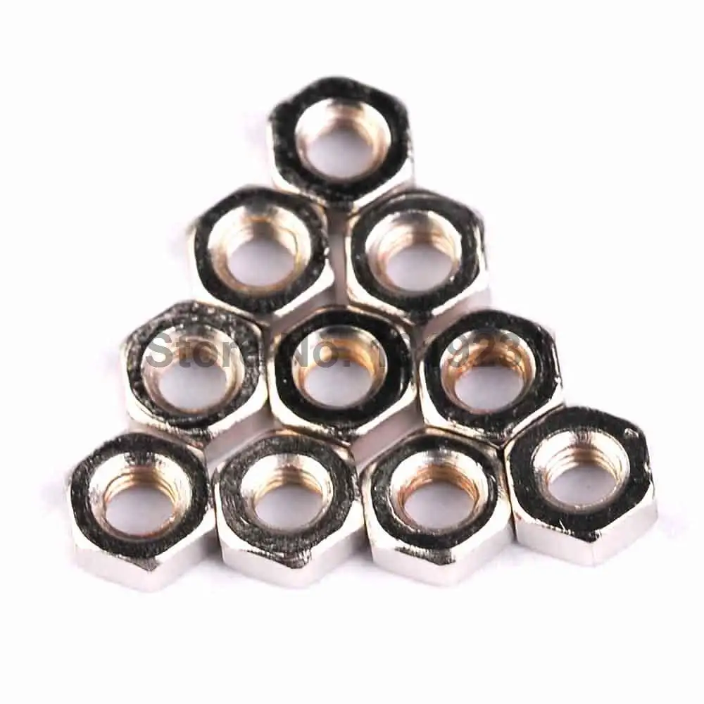 100PCS M3 M3 Stud Porcas Porcas Hex Nuts