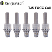 10pcs/lot New Kangertech TOCC Japanese Cotton T3S MT3S Coils Head 1.5ohm/1.8ohm/2.2ohm/2.5ohm For Kangertech T3S MT3S Atomizer