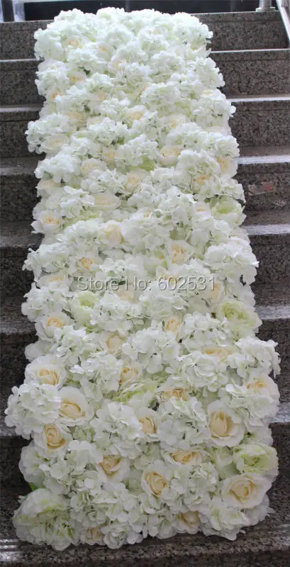 SPR 50*200cm  wedding flower wall  hot stage backdrop decorative factory artificial flower wedding arrangement