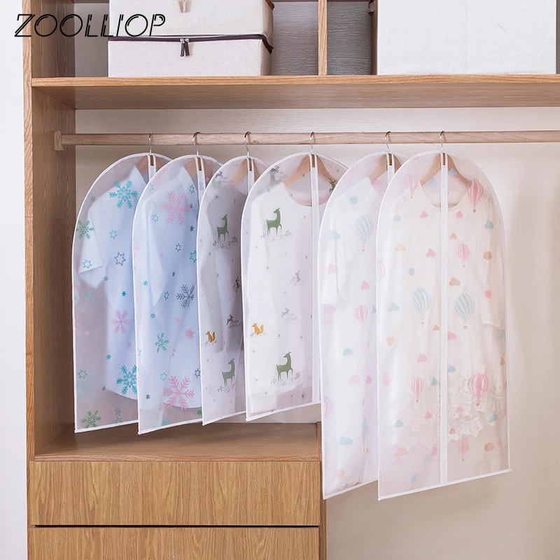 Vacuum Bags For Storing Clothes Garment Suit Dust Cover Protector Wardrobe Storage Bag Cloth Hanging Garment Coat Dustproof New
