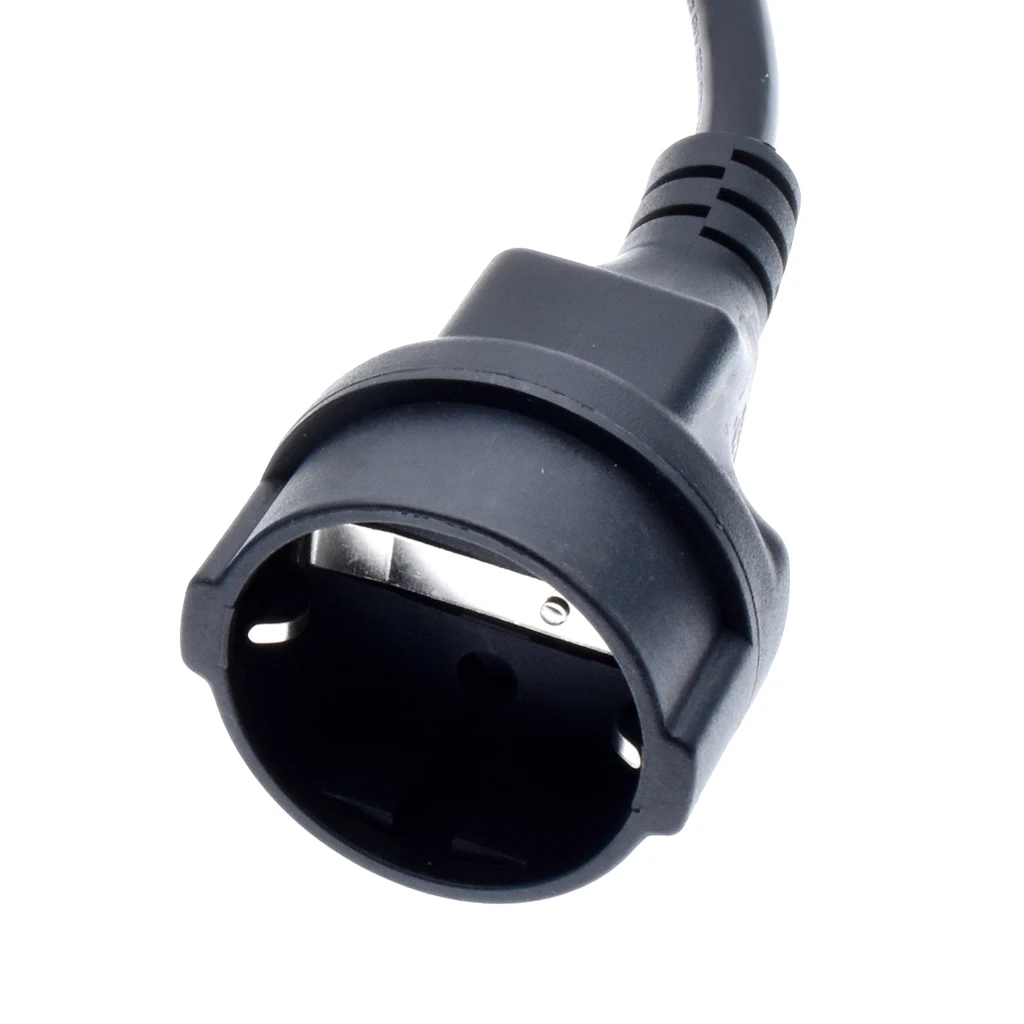 IEC 60309 332P6 to Schuko CEE7/7 Outlet socket,connect the Schuko Plug to the 332C6 receptacle power cord,IP44,1.5mm wire guage