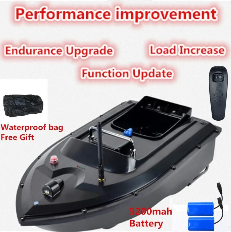 Free Waterproof Bag 180Mins 500m RC Distacne Auto RC Remote Control Fishing Bait Boat  Fish Finder Ship Boat wth 5200mah battery