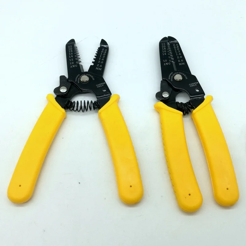 Multi-purpose Precision Wire Stripper Pliers AWG22-10 Cable Wire Stripping Cutter Hand Tools Automatic Wire Stripper 0.6-2.6MM