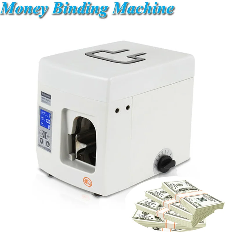 Money Binding Machine LCD Touch Money Binder Intelligent Multi-function Banknote Binder Instrument Bundle Equipment MS-8011A