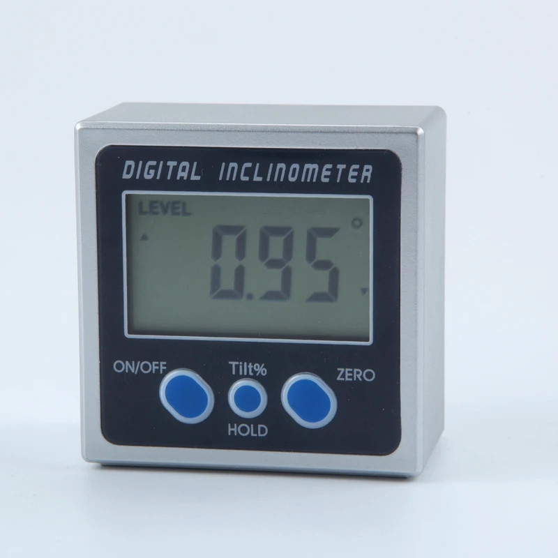 

Electronic Inclinometer PRO 360 Degrees LCD Digital Bevel Box Angle Gauge Meter ABS Plastic Mini Protractor With Magnet Base