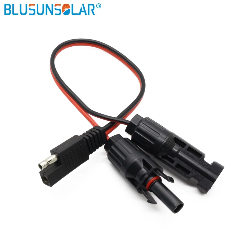 

10pieces/lot sae connector 2 pin Battery 14AWG 12" DC sae cable Solar panel Trailer sae connector plug