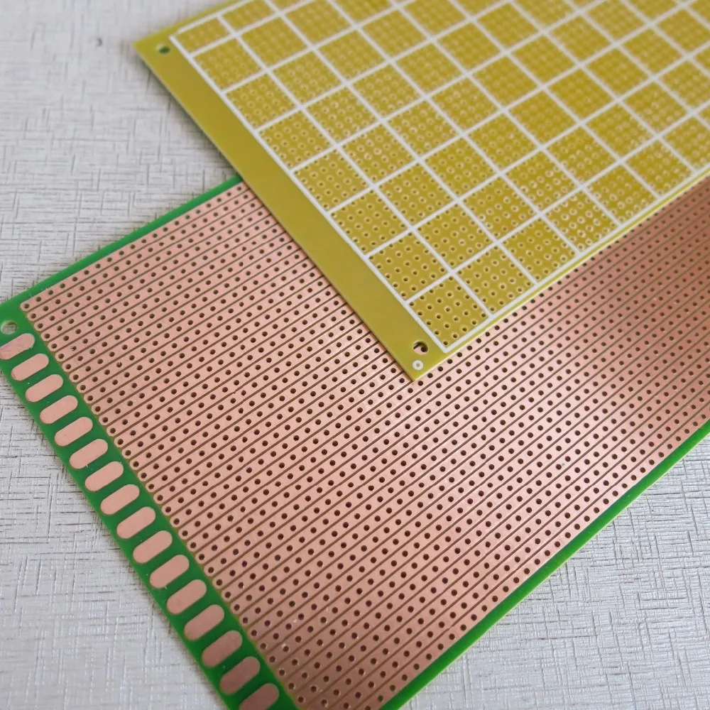 2 pcs Single Side 100x200mm Prototype Stripboard Veroboard FR-4 Fibreglass 100x200mm PCB Stripboard Circuit Board Platine