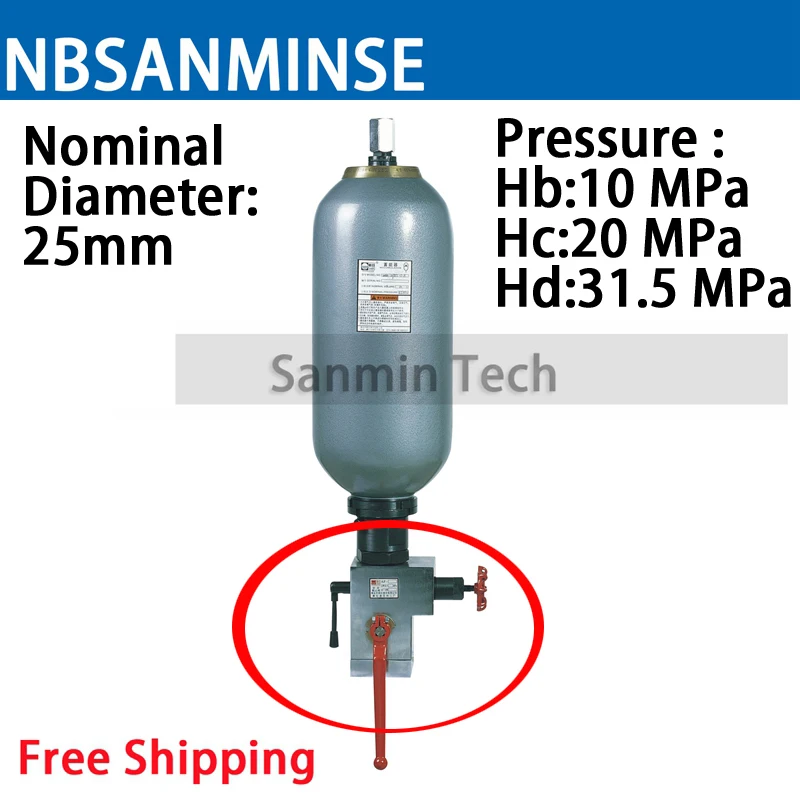 NBSANMINSE AJF 25 Safety Stopping Valve Stopping Valve Protection Valve  Unloading Valve for Hydraulic Accumulator