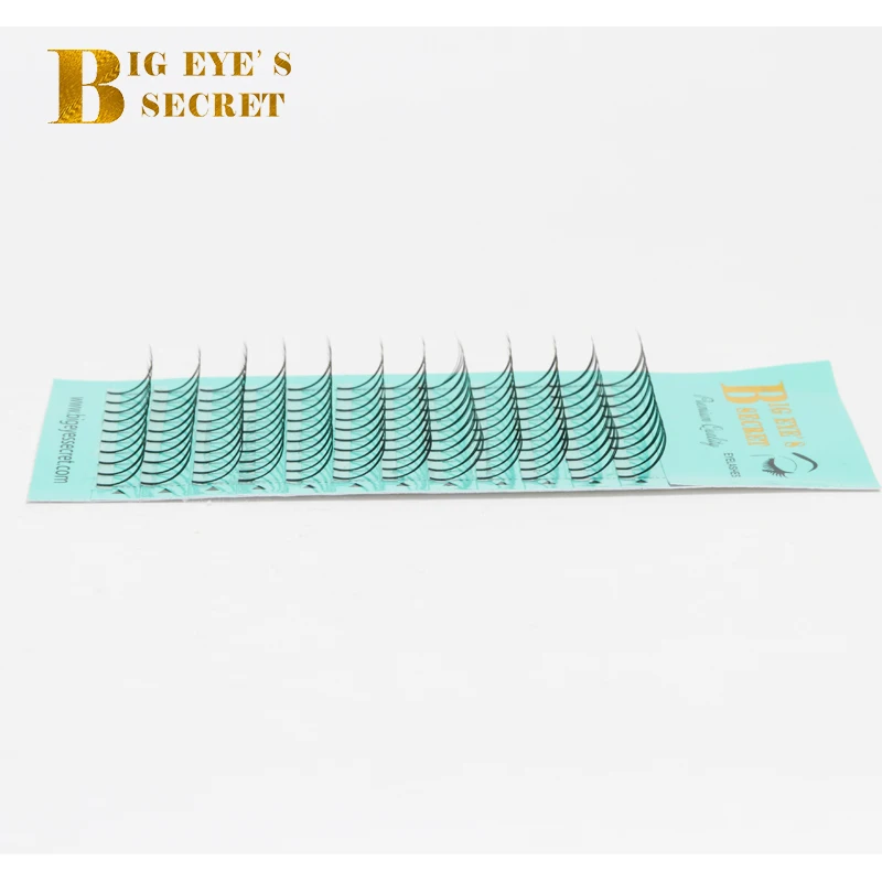 Big Eye 'S Secret Premade แฟนยาว16Mm 17Mm 18Mm ความยาว Professional Pre Fanned Eye Lashes ธรรมชาติรัสเซีย Volume Lashes