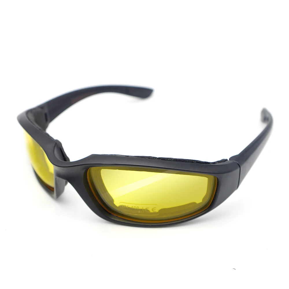 Gogle na motocykl armia spolaryzowane okulary do polowania pistolety do Airsoft EyewearMen ochrona oczu wiatroszczelne moto gogle UV400